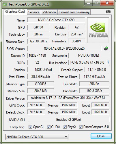 GeForce GTX 690 4GB