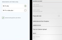 Dropbox - автоматическая загрузка данных со смартфона (Android) в онлайн-хранилище