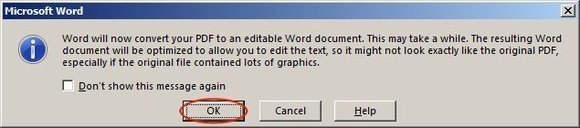 Как редактировать PDF в Word 2013