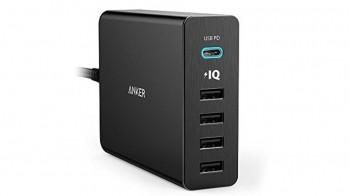 Anker PowerPort + 5 USB-C тест зарядного устройства телефона