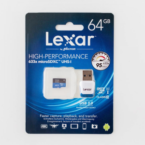 Тест карты памяти microSD Lexar Professional 633x