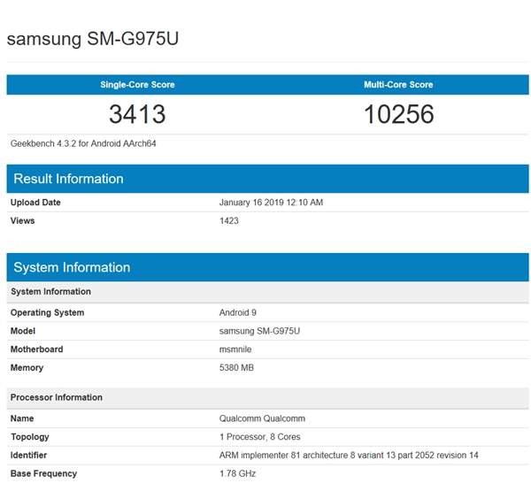 Samsung Galaxy S10 - первые тесты