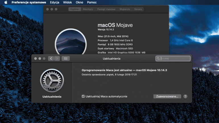 Apple выпускает дополнительное обновление macOS 10.14.3