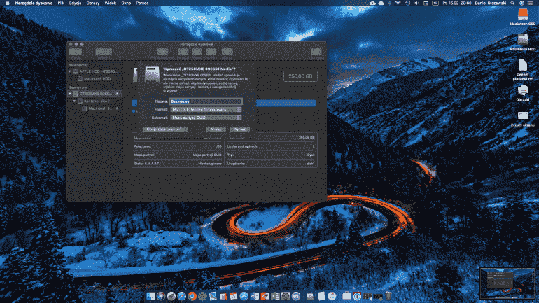 Установка MacOS на внешний диск