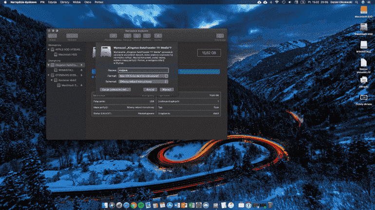 Установка MacOS на внешний диск