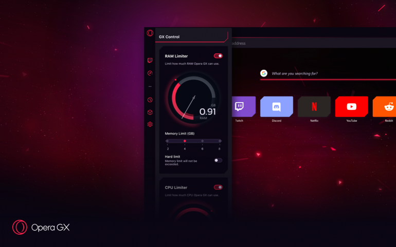 Opera представляет первый в мире игровой браузер Opera GX