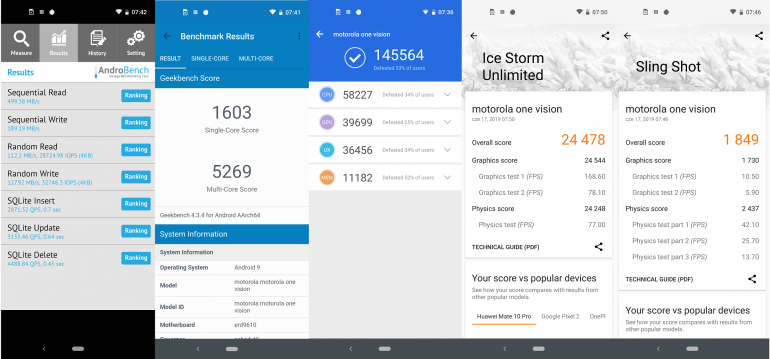 Motorola One Vision - средний тест с Android One и экраном 21: 9
