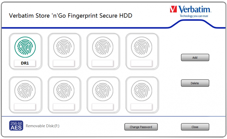 Verbatim объявляет о выпуске жесткого диска Fingerprint Secure с 256-битным аппаратным шифрованием