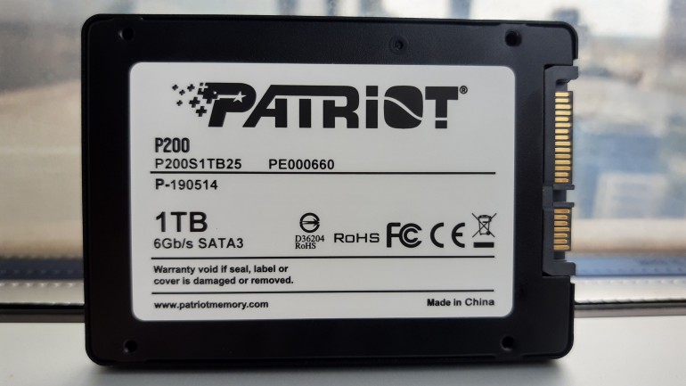 PATRIOT P200 1TB - тест популярного 2,5 SSD
