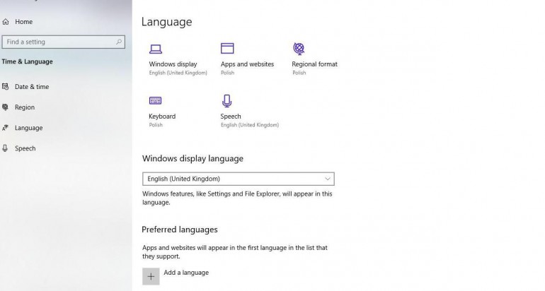 Windows: как сменить язык?