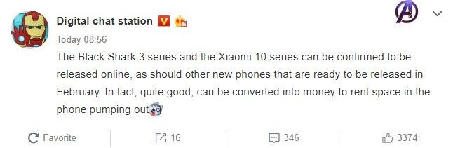 Xiaomi Mi 10 и Black Shark 3 могут дебютировать позже - все они обязаны коронавирусом