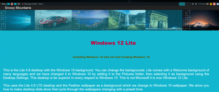 Windows 12 Lite - это не шутка, такую ​​систему можно купить