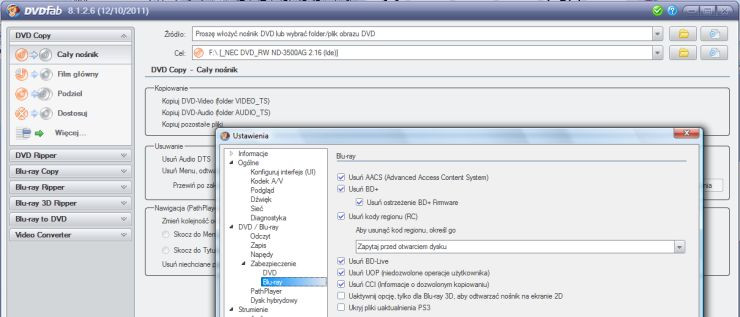 DVDFab 8.1.2 - набор инструментов для копирования