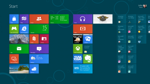 Windows 8 - как настроить стартовый экран?