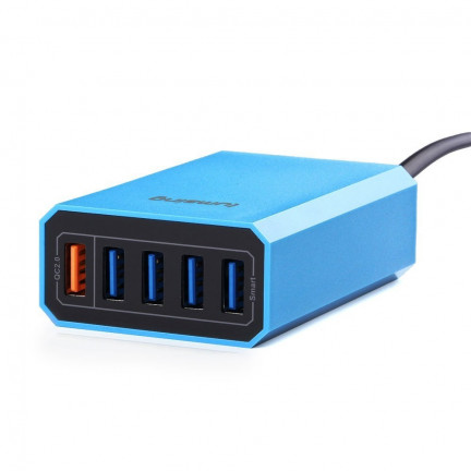 Тест для зарядного устройства телефона Lumsing QC 2.0 40 Вт 5-портовое USB настольное зарядное устройство