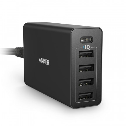 Anker PowerPort + 5 USB-C тест зарядного устройства телефона