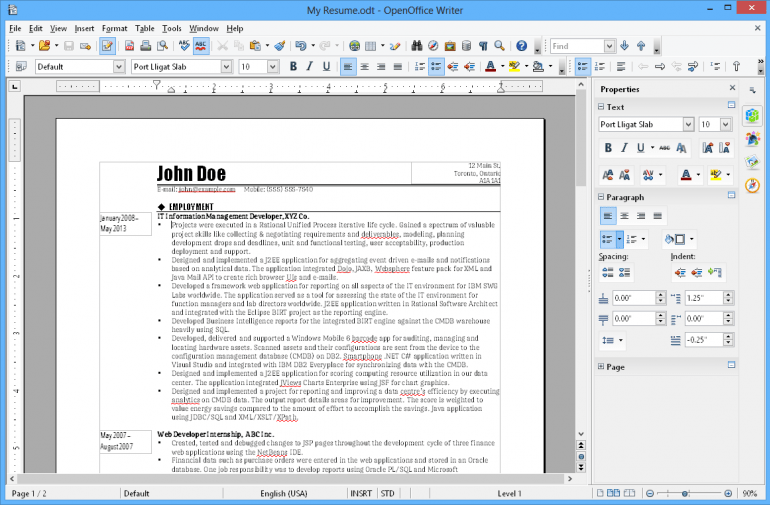 Apache OpenOffice - бесплатный офисный пакет