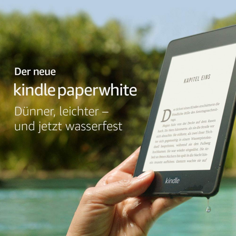 Новая версия ридера Amazon Kindle Paperwhite.  В конце концов, вы можете взять его в ванну
