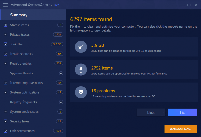 Advanced SystemCare 12 с более глубокой очисткой и лучшей защитой конфиденциальности