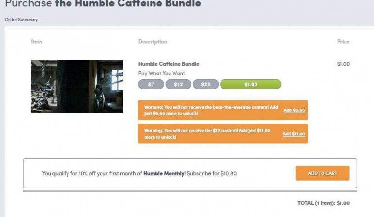 Humble Caffeine Bundle - 8 хороших игр по хорошим ценам!