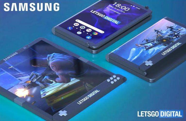 Samsung запатентовал складной смартфон с игровыми кнопками