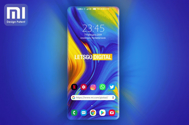 Xiaomi запатентовала безрамочный смартфон