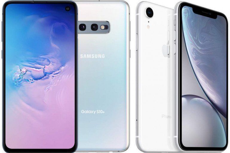 Сравнение Samsung Galaxy S10e и iPhone Xr.