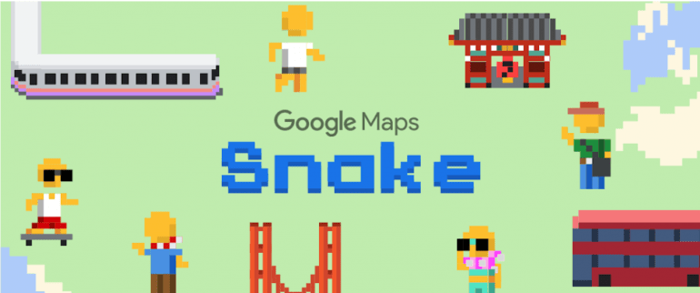 Змея в Google Maps - как играть в змею