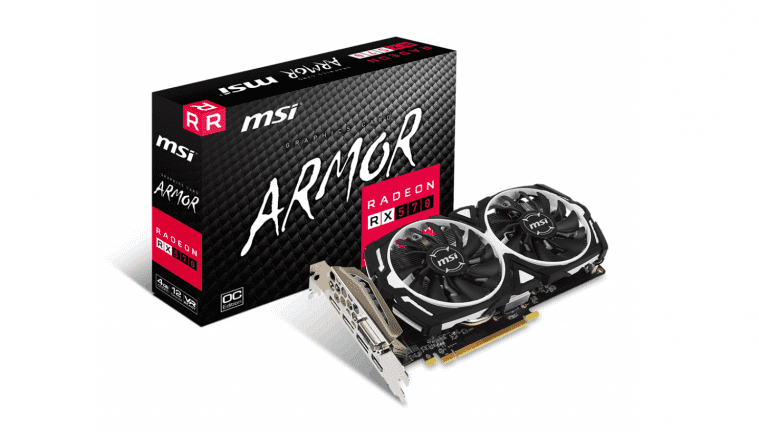 MSI Radeon RX 570 Armor OC 4G