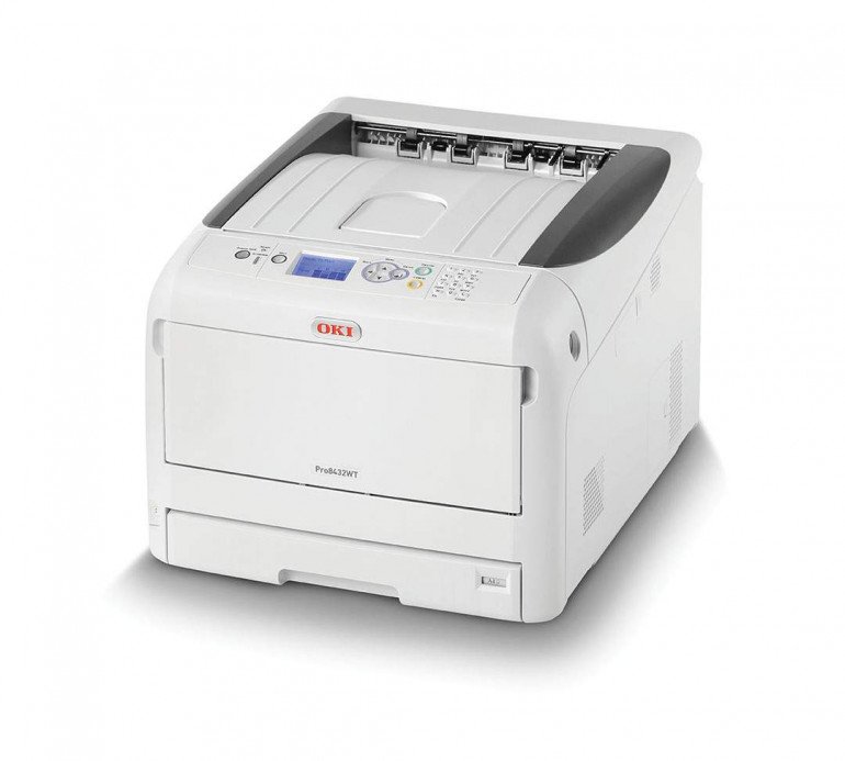 OKI Pro8432WT с новой опцией замены белого тонера на черный