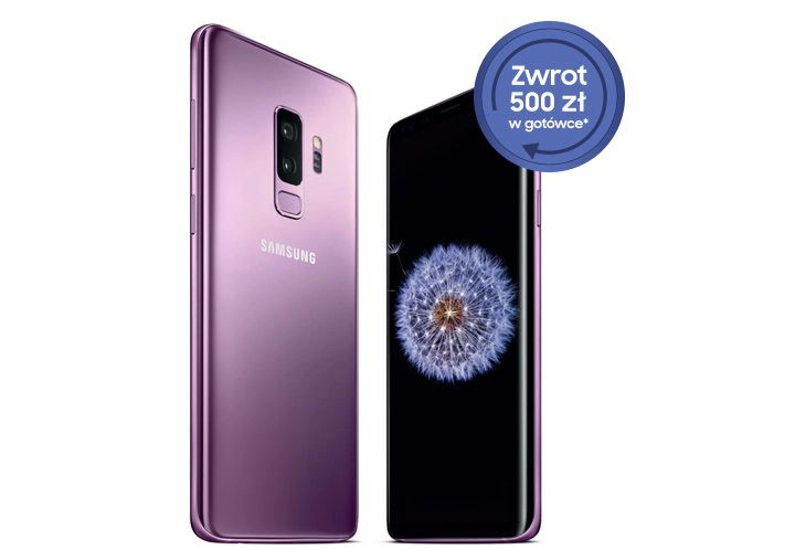 Купите Samsung Galaxy S9 или S9 + и получите обратно 500 злотых