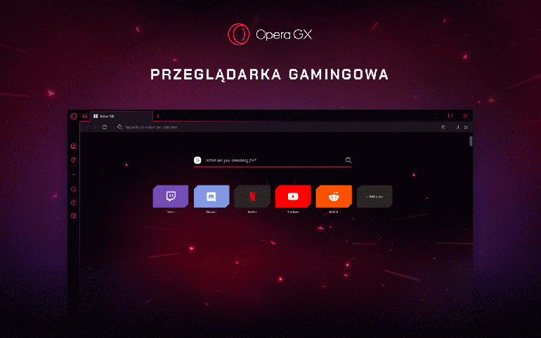 Opera представляет первый в мире игровой браузер Opera GX