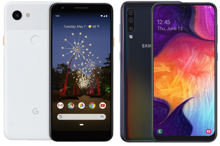 Samsung Galaxy A50 против Google Pixel 3a - какое среднее значение будет лучше?