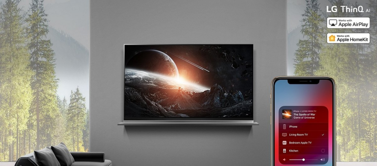 Телевизоры LG OLED и NanoCell 2019 со стандартом Apple AirPlay 2 и поддержкой HomeKit