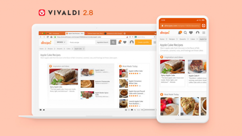 Vivaldi 2.8 - доступна новая версия