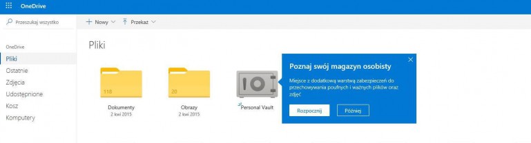 Microsoft предоставляет Personal Vault для каждого пользователя OneDrive