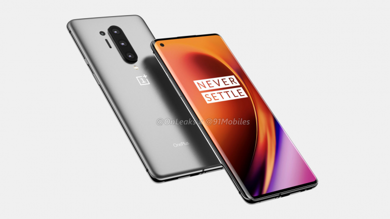 Последний OnePlus 8 Pro отображает объективы камер