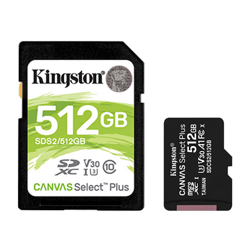 Kingston расширяет предложение карт памяти microSD и SD картами Canvas Select Plus