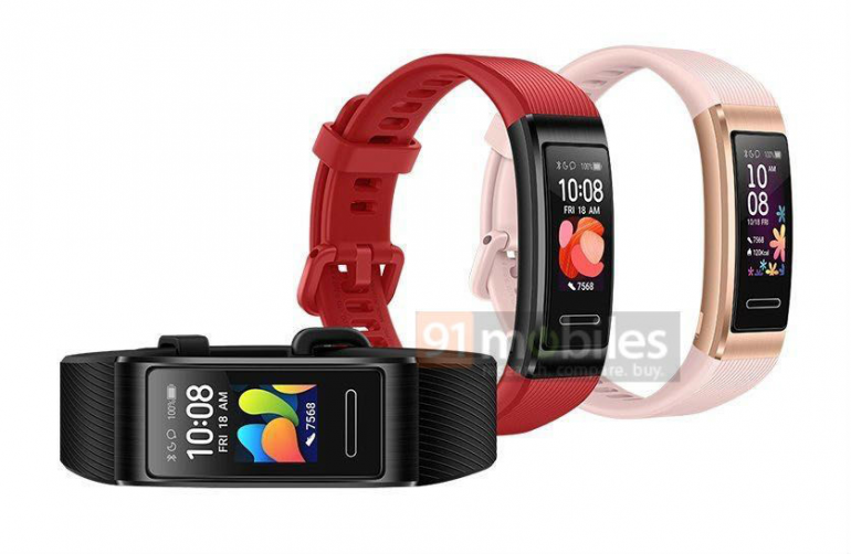 Huawei Band 4 Pro - дизайн и цвета раскрываются в утечке