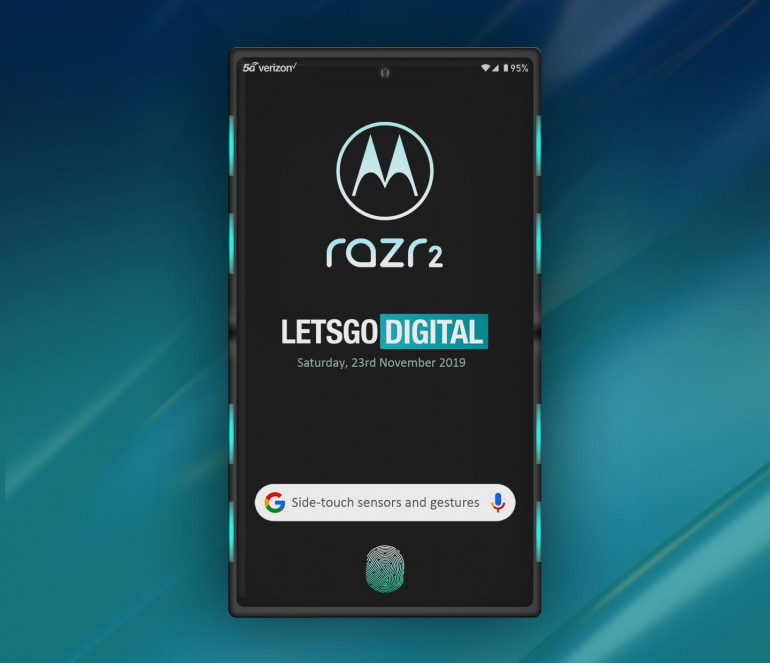 Motorola RAZR 2 - складной смартфон с сенсорной поверхностью вокруг экрана