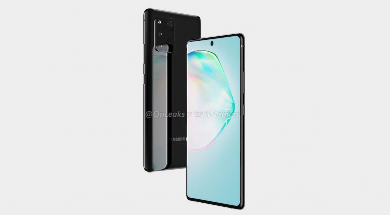 Samsung Galaxy A91 оказывает утечки
