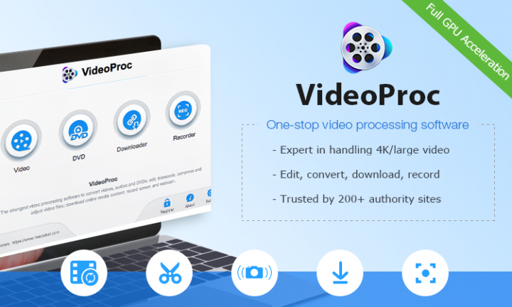 VideoProc - обзор программ для создания, редактирования и скачивания мультимедиа