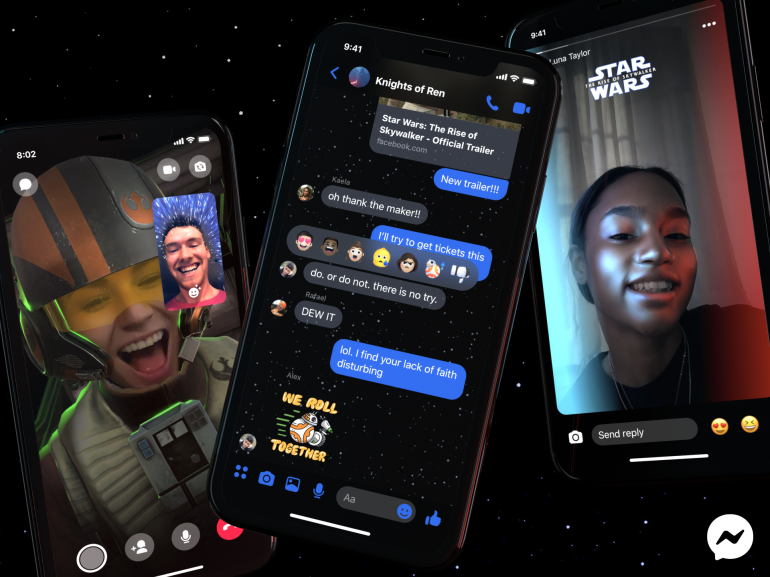 Facebook Messenger с темой звездных войн