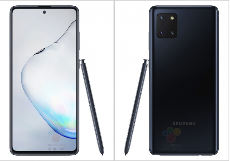 Samsung Galaxy Note 10 Lite - полная спецификация утечка