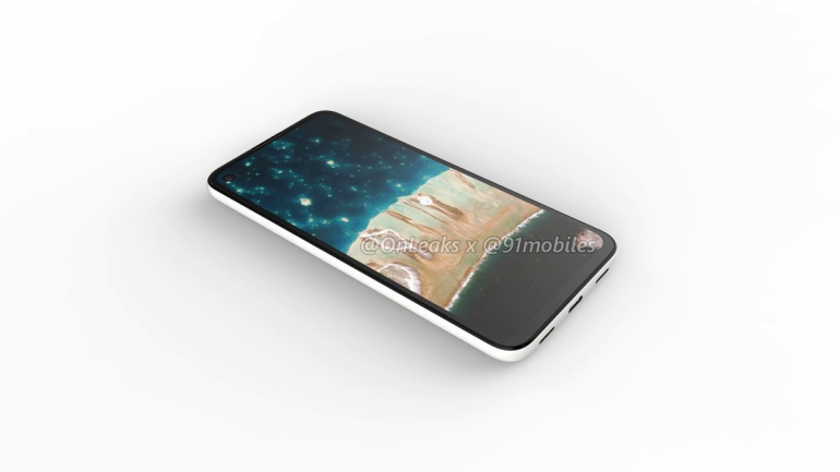 Google Pixel 4a - первый рендеринг