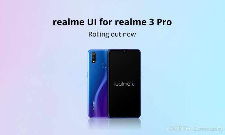 Realme 3 Pro со стабильным Android 10 и новым оверлеем