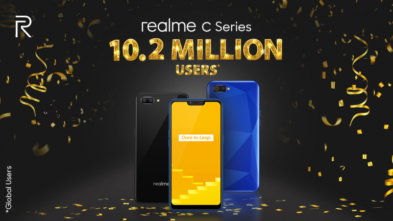 Realme продала более 10,2 миллиона смартфонов серии C