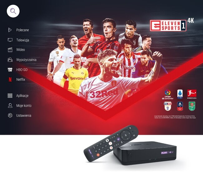Eleven Sports 1 канал в 4K в предложении Play NOW TV BOX