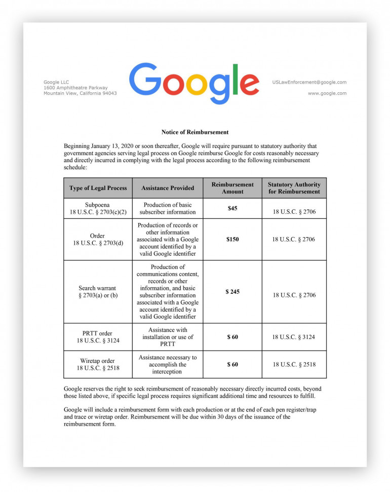 Google будет требовать оплаты информации