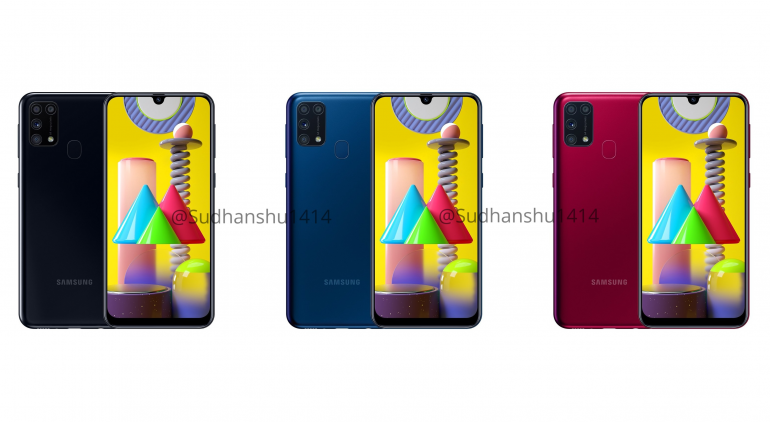 Samsung Galaxy M31 - официальные рендеры и спецификации попали в сеть